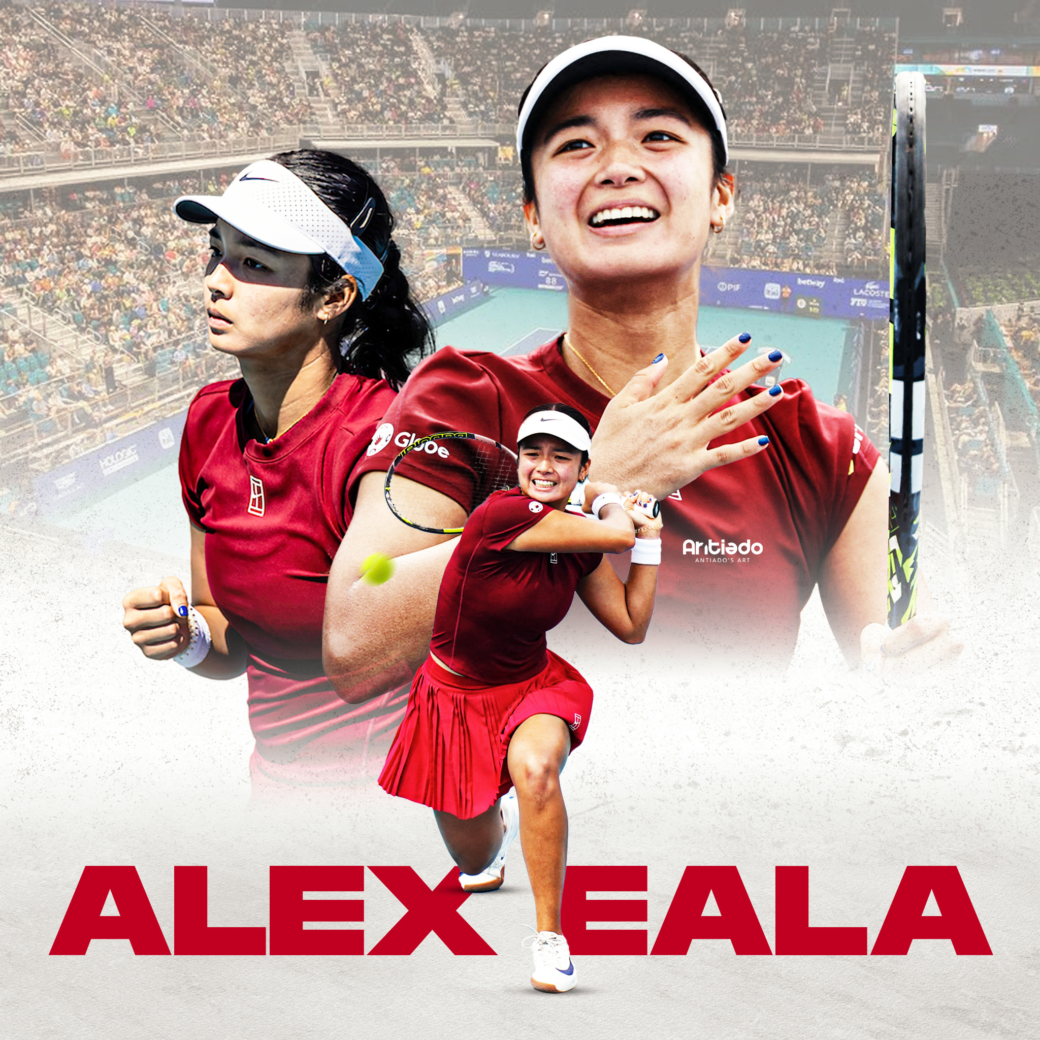 Alex Eala digital art graphic design sports sports design tennis