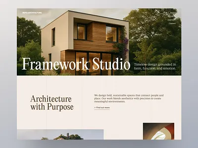 Architecture Firm Website - UI Design Exploration arch studio architecture architecture studio architecture website clean minimal portfolio website ui web web design website