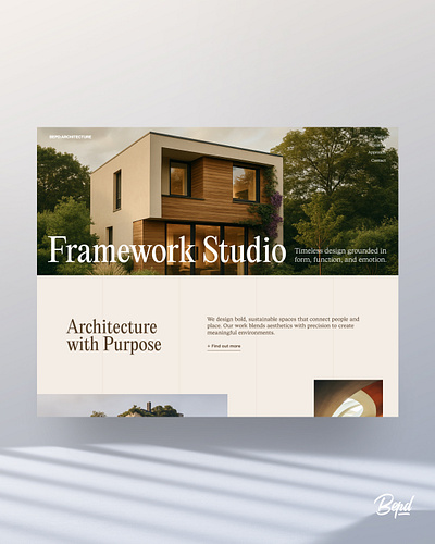 Architecture Firm Website - UI Design Exploration arch studio architecture architecture studio architecture website clean minimal portfolio website ui web web design website