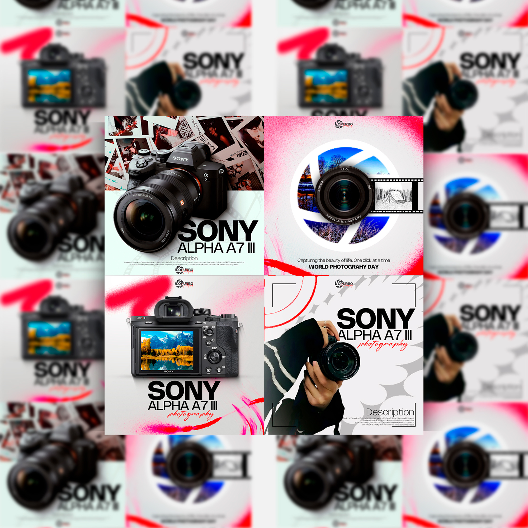 Social Media Design for Electronics Accessories ads banner camera camera lance gadget graphic design poster social media post design