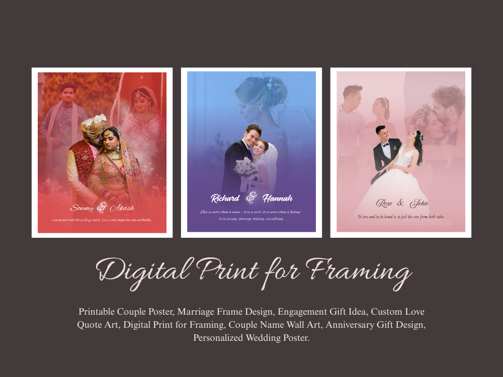 Example of Marriage, Baby & Event Poster Design