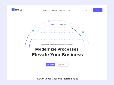 HR HUB Landing Page
