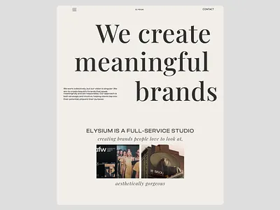 Creative Agency Website | Elysium Esthetics Enterprise