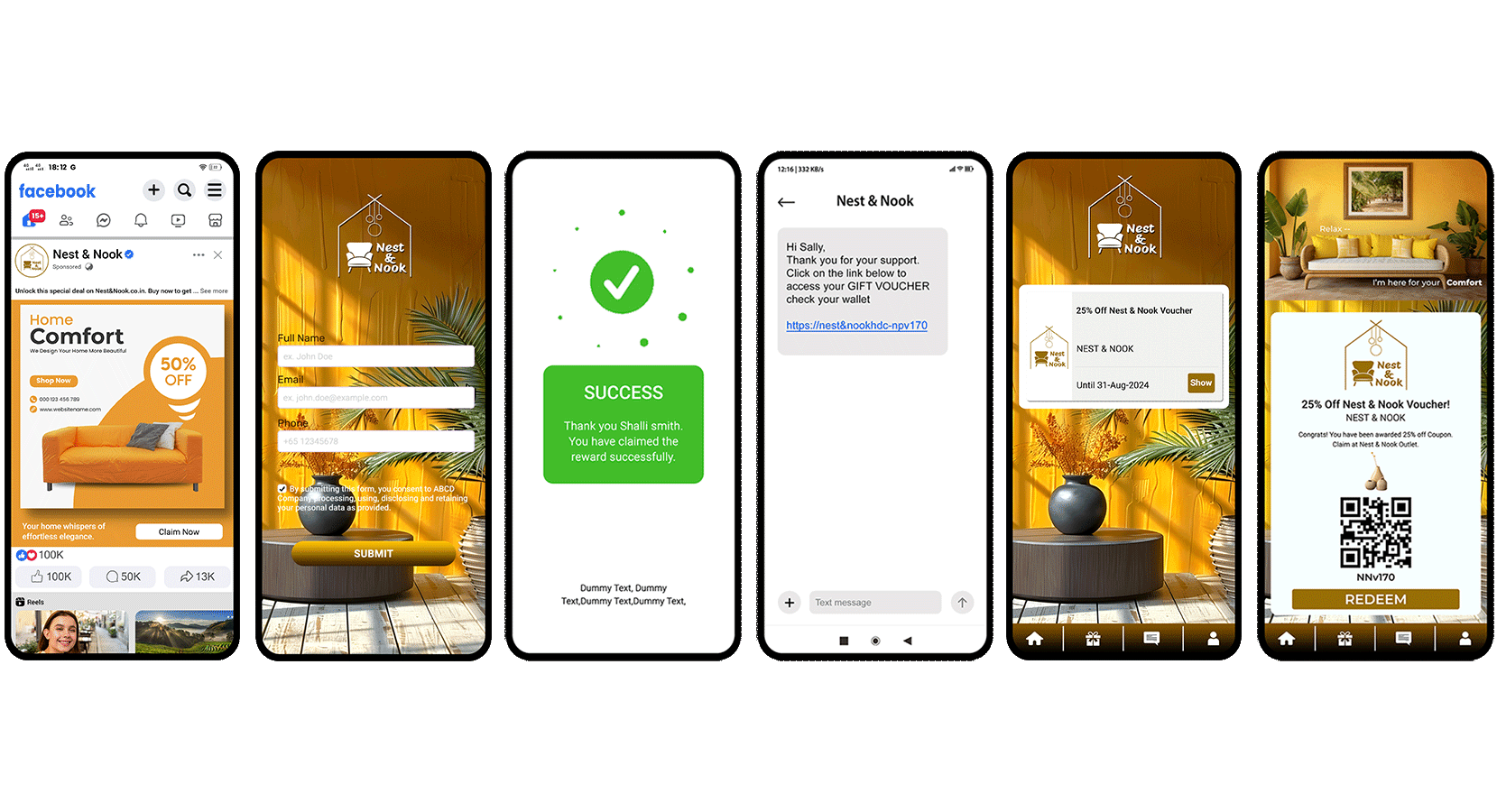 Social Media post with Voucher Journey branding customer engagement digital campaign digital voucher e voucher engagement loyalty program online marketing reward management social media post voucher journey vouchermatic