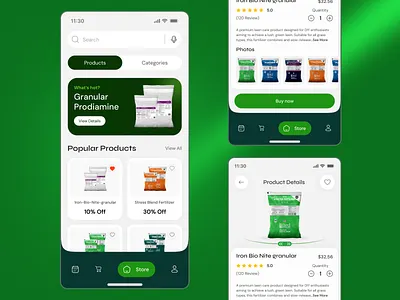 Lawn Care Service Mobile App UI app clean ui gardening gardening app green lawn care lawn care app minimal design mobile mobile app mobile app ui nature app profuct design ui uiux user experience user interface ux