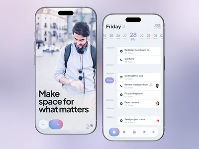 Daily Planner App app application figma graphic design ios management mobile planner ui ux