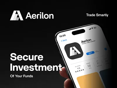 Aerilon Logo Design arrow bar branding chart crypto finance fintech gradient growth icon identity invesment lettering logo marketing pattern rixlab saas trade web3