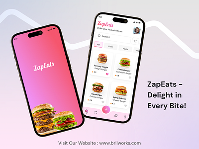 🍔ZapEats – Your Cravings, Delivered! design figma minimal ui ui design uiux ux