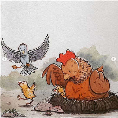 Watercolour and Ink Illustration 2d drawing hand drawn illustration personal work sketch book sketching