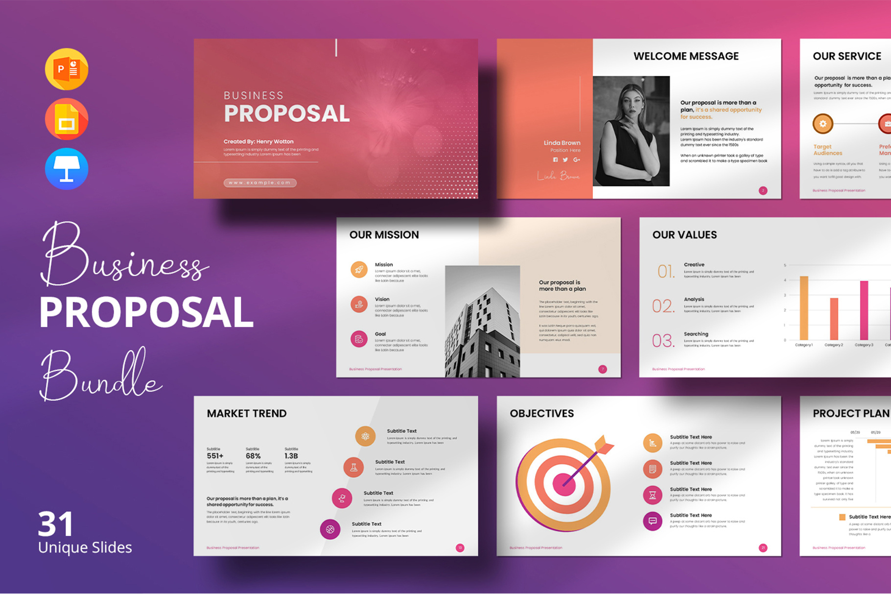 Business Proposal Presentation Template branding presentation