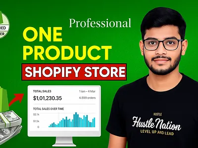 Helping Brands Build High-Converting Shopify Stores | One Produc amazonbusiness dropshipping ecommerce figmatoshopify oneproductstore passiveincome shopifydesign shopifyexpert shopifylandingpage webdevelopment