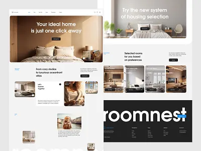 Landing Page Design branding design landing rental ui ux