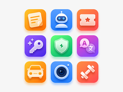 App Icons Design app app icon app store aso branding design google play icon design icon set logo mobile