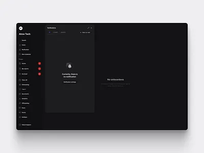 notification-section #01 app dashboard notification saas ui