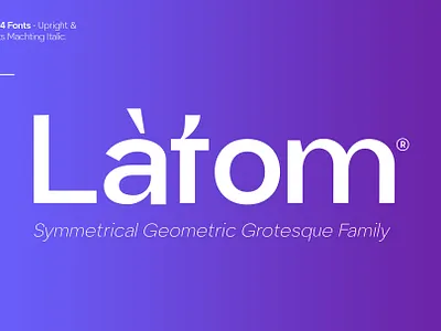 Latom - Geometric Variable Grotesque branding calligraphy design font fonts geometric graphic design grotesque illustration logo sans serif type design typeface typography ui