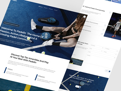 Padel Sport - Website community design website padel sport sport canter sport website ui ui design uiux website design