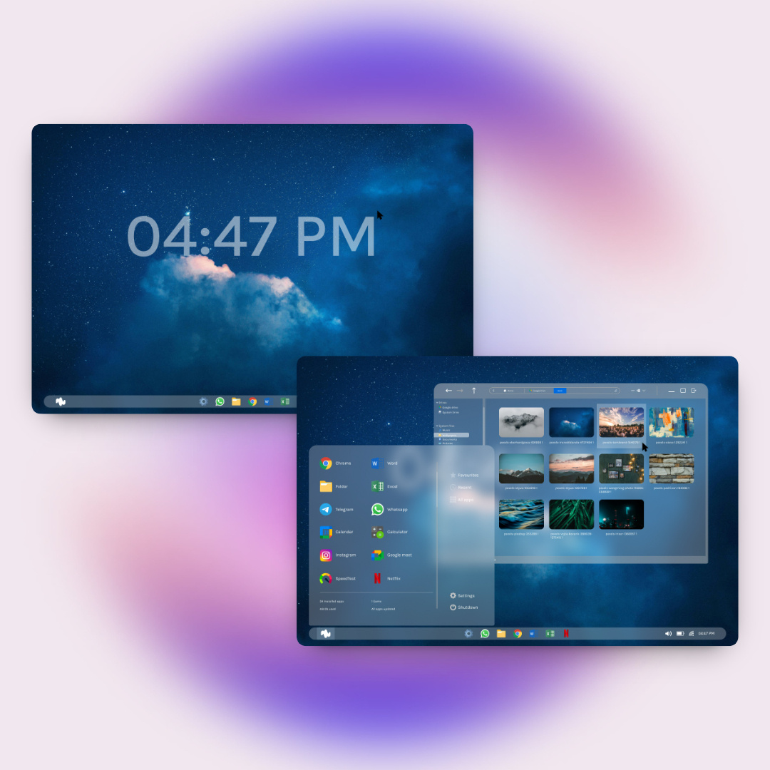 Operating system UI design by Muhammad Wasif on Dribbble