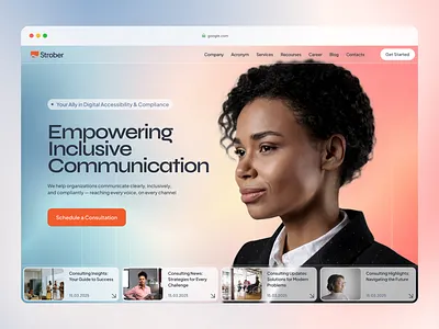 Digital Accessibility Consulting Website company consulting figma ui ux website