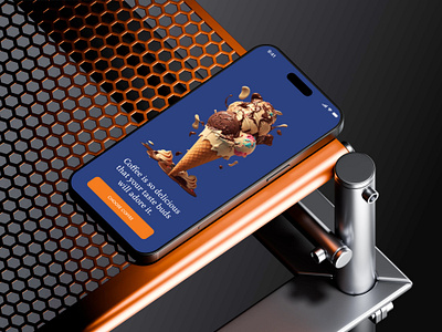 Mobile App for Ice-Cream appui cartui dessertordering foodorderingapp graphic design icecreamapp icecreamdelivery loyaltyappui menuui minimaldesign mobileappdesign modernui sweettoothapp ui uiux