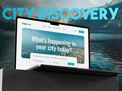 Smart Guide for Locals & Visitors - UI Design design. figma graphic design guide mockup travel travel agency travel web design ui uiux ux webdesign