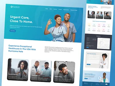 Hurricane Hole Medical Center appointments cleaning consultation doctor health care health tech home page hospital landing page lifestyle medical center patients treatment ui ux web design website wellness