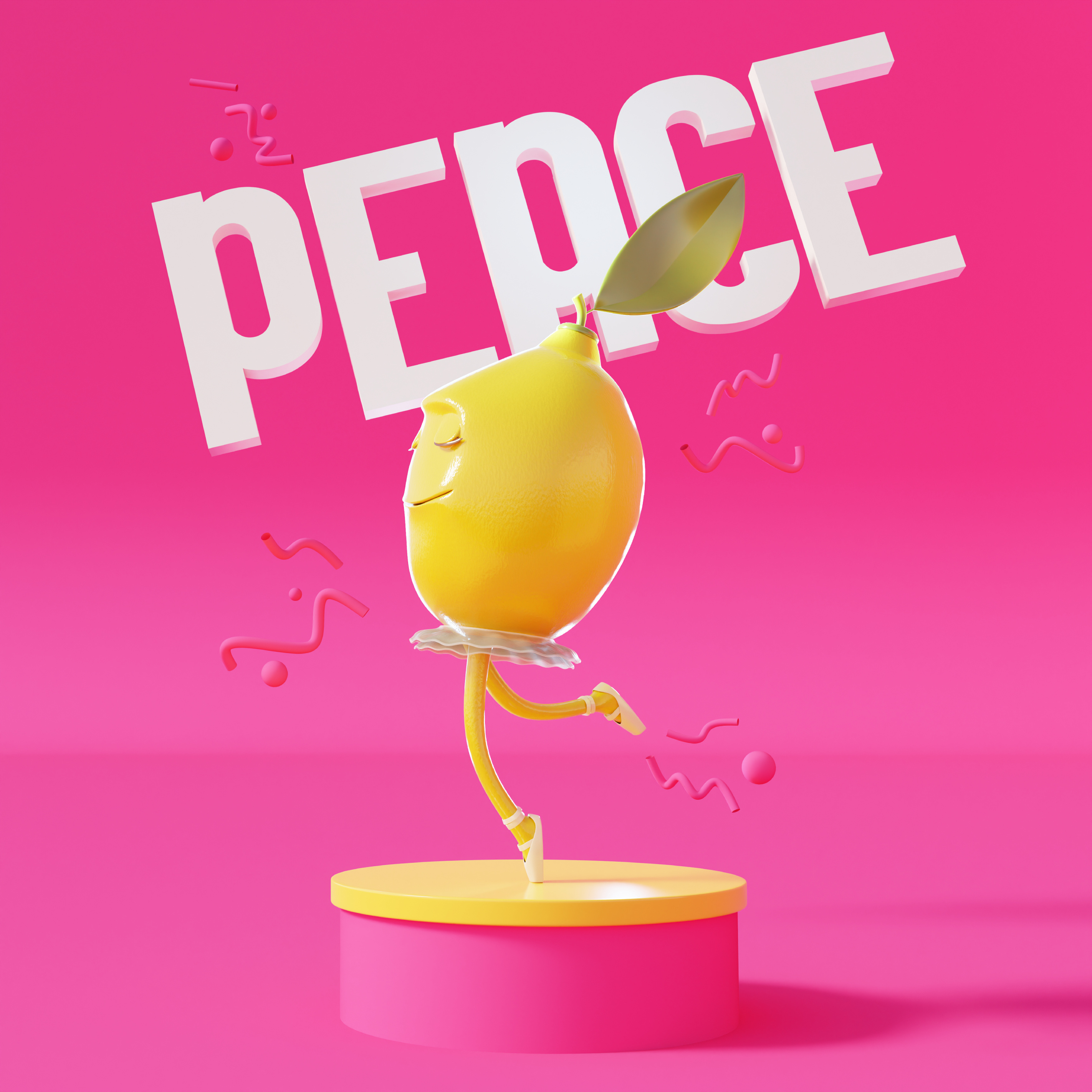 Peace/Fruits of the Spirit 3d animation balett bible branding cartoon character design comic design fruits funny gamedesign illustration lemon