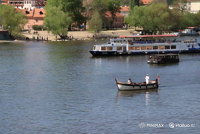 AI Prague Dreamscape: When the Vltava River Glows ai nature aitransformation aivisuals citymagic digitalscenery hailuoai midjourney photographytovideo photoshop prague runway travel through ai vltavariver whimsicallandscapes