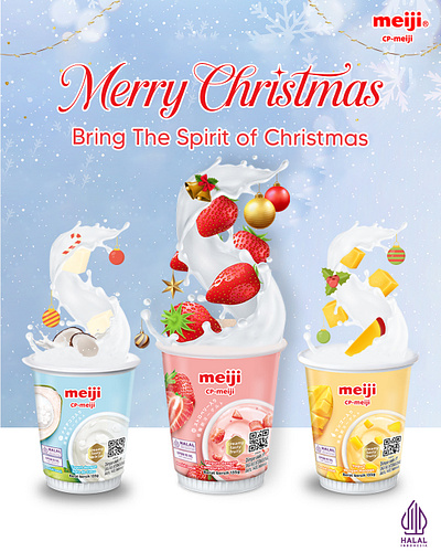 CP-Meiji 3d branding graphic design