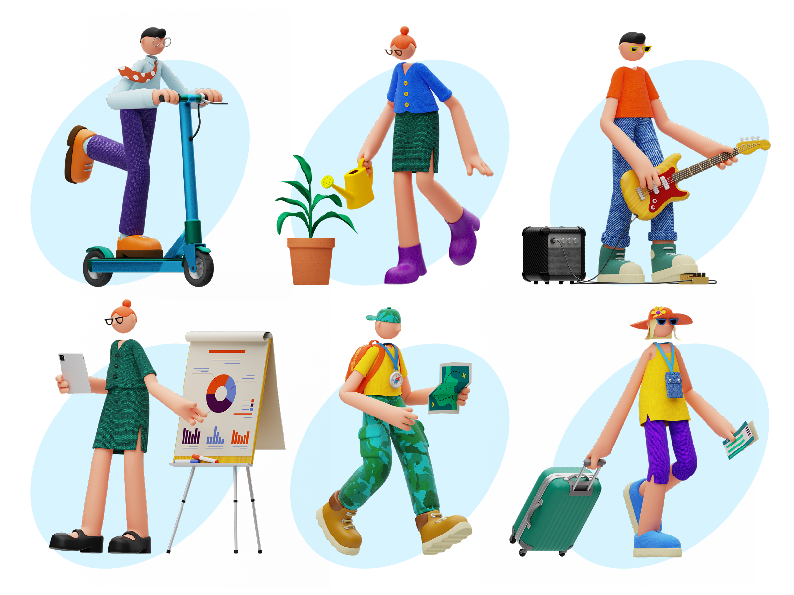 3D Rondi 3d 3d character 3d modeling blender 3d character design illustration people