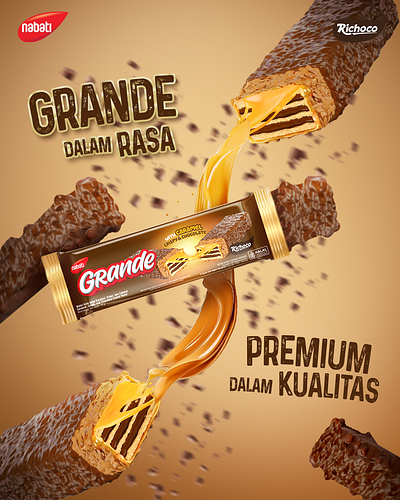 Nabati Biscuit branding graphic design logo