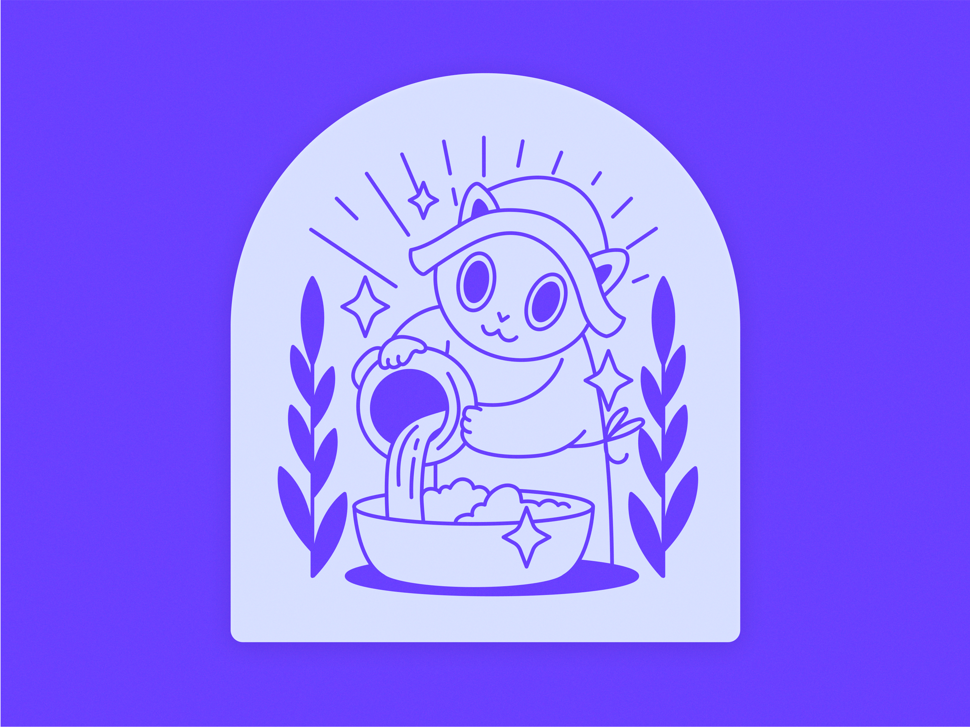Example of Laundry Cats as Art Icons — Minimal Series