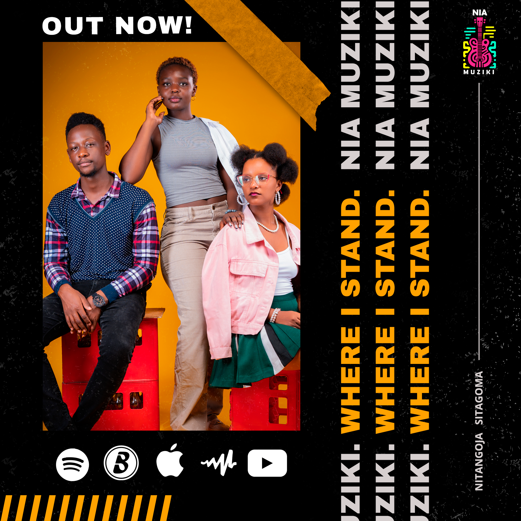"Where I Stand" Release Poster – Nia Muziki musicpromo newmusicalert niamuziki releaseposter whereistand
