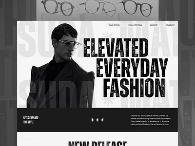 Matsuda - Elegant Bold Fashion Ecommerce Website Collection Page awwwards bold branding clothing collection collection page company profile ecommerce elegant fashion landing page luxury product timeless typography ui web design website website designer website layout