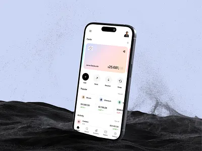 Crypto Mobile App Design banking bitcoin blockchain crypto crypto branding crypto dashboard crypto mobile app crypto website e commerce finance fintech app mobile app design mobile app ui modern minimalist saas startup ui ux wallet web3