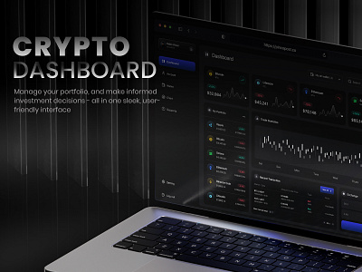 Crypto Dashboard crypto crypto dashboard cryptocurrency darkmode dashboard ethereum exchange interface trading ui ux
