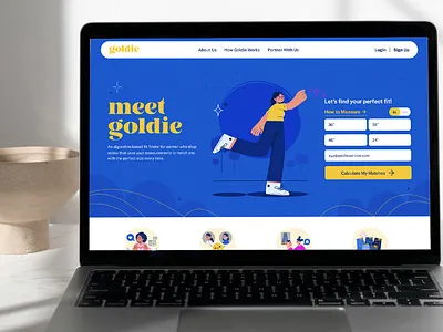 Algorithm Based Fit Finder branding calculator node.js product design ui ux website