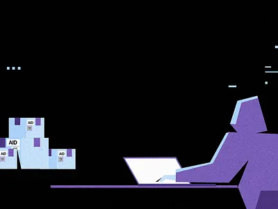 GTD Safety from Cyberattacks 3d animation animation 2d character character animation character design cryprography cryptographic data design explainer gdt hacker illustration keyboard motion graphics privacy saas software ui