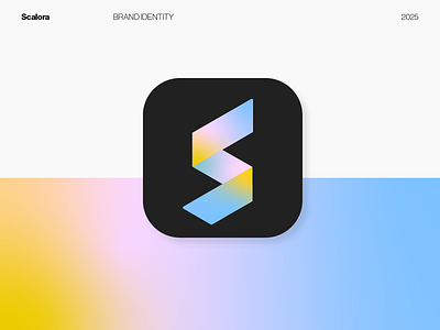 Scalora – AI App Logo & Brand Identity ai app brand identity branding identity lettermark logo logos minimal modern logo s s logo startup logo tech logo web3