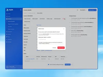 Danger zone! blue button design dashboard ui logo design modal navbar navigation menu popup sidebar