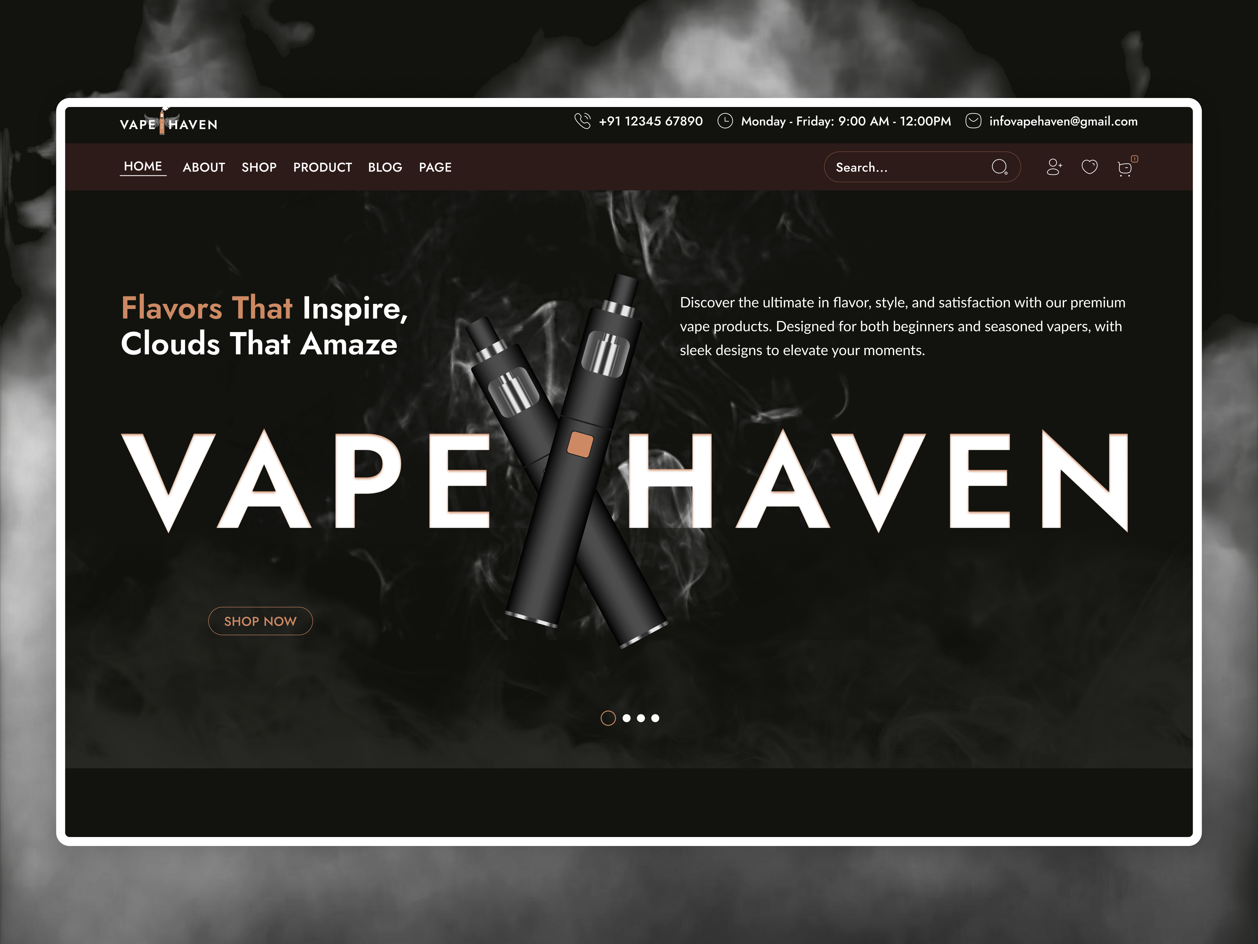 E-Cigarettes website blog website business website create website digitaldesign ecommerce website elementor figma ui design landing page responsivewebdesign shopify uiuxdesign userexperience uxresearch webdevelopment webflow wix wordpress wordpressdevelopment wordpressplugins wordpressthemes