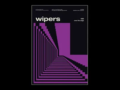 wipers ads poster album poster band poster brand poster business poster concert poster flyer geometrical design graphic designer international typographic style international typography minimalist poster music poster poster poster designer poster inspiration promotional poster swiss design typographic poster typography