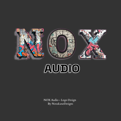 NOX Audio – Urban Logo Design audio branding graffiti graphic design logo logodesign novaluxedesigns urban