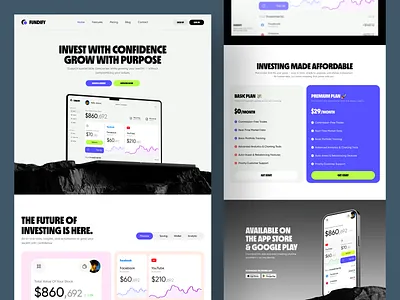 Investment Saas Website adom investment app investment saas investment saas web investment website saas saas web saas website ui web design