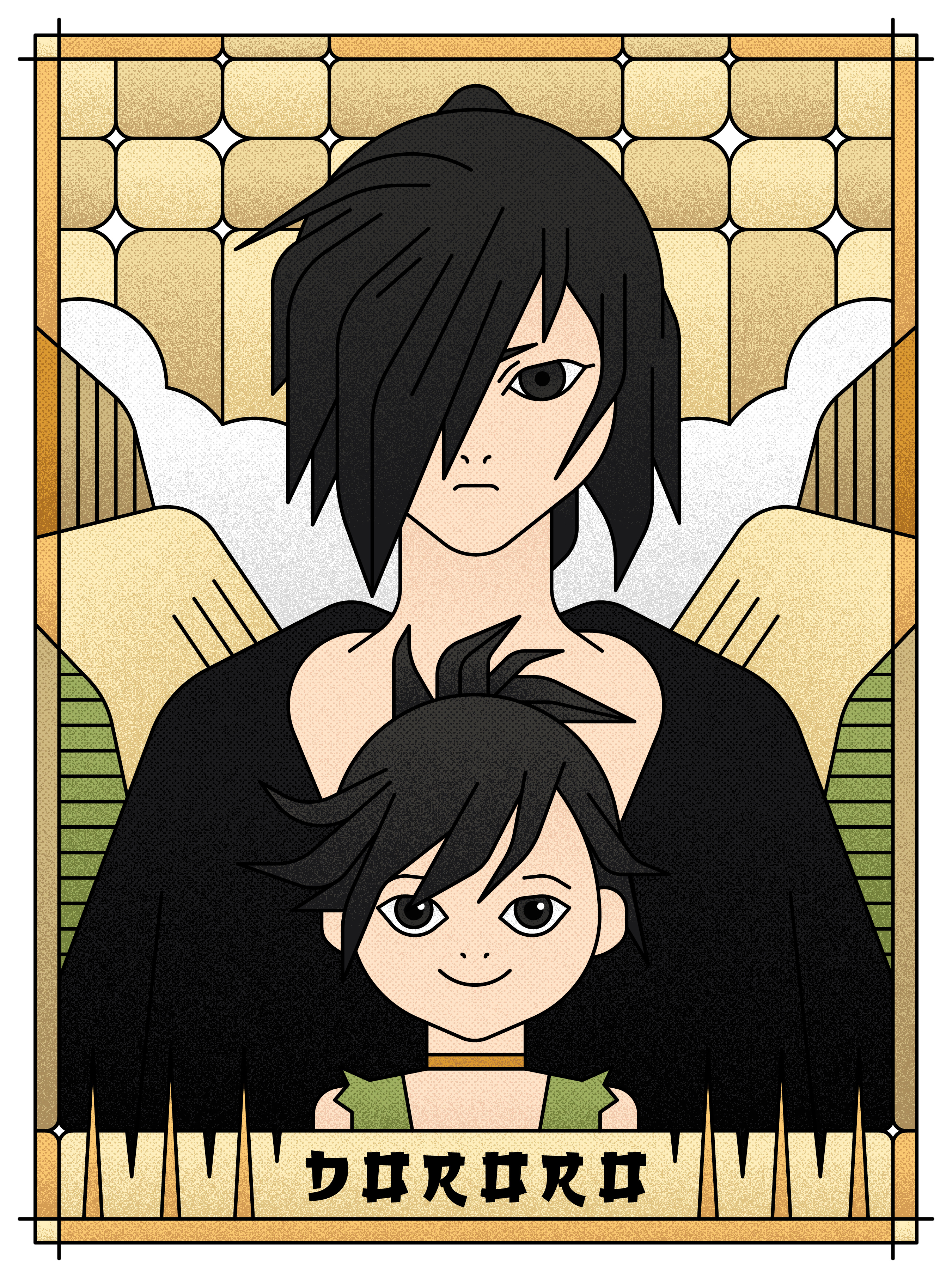 Dororo (2019) anime anime poster animeart character design design dororo dororo2019 dororofanart graphicdesign hyakkimaru illustration japan lineart poster vector