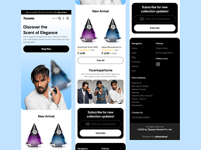 7scents – Elegant Perfume Landing Page UI branding design dribbbleinspiration ecommerceui figmadesign fragrancewebsite graphic design illustration landingpagedesign logo logodesign logotype minimalui perfumedesign ui uidesign ux uxdesign vector webdesign