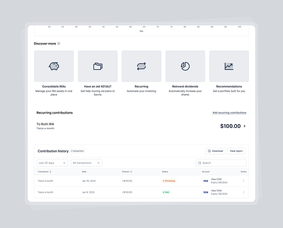 Fintech - Retirement Investment App app design dashboard design desktop app figma fintech ui ui design uiux design user interface ux ux design webdesign
