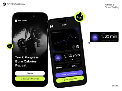 MacroFlex 3d animation appdesign fitness graphic design mobileapp nutrition productdesign responsive ui ux uxcasestudy