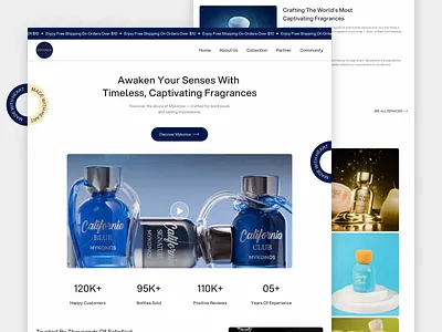 Mykonos – Fragrance Company Landing Page agency brand identity branding business business flyer company profile corporate fragrance homepage landing landingpage multipurpose page parfume parfume bottle parfumery scent web design webdesign website