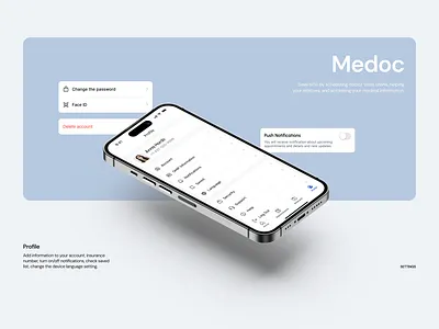 Medoc - Healthcare Mobile App Design app design book online doctors figma healthcare medical mobile app ui uiux design user interface ux webdesign