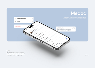 Medoc - Healthcare Mobile App Design app design book online doctors figma healthcare medical mobile app ui uiux design user interface ux webdesign